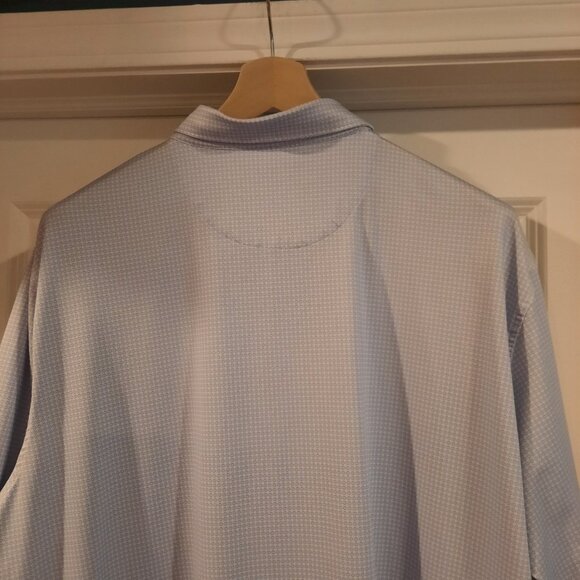 Peter Millar Polo Mens XXL White Blue Floral Summer Comfort Performance Golf - Picture 6 of 12